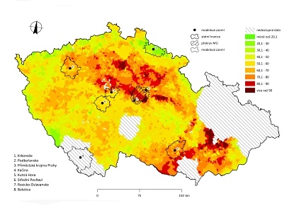 přírodní podmínky česko produkční schopnost zmenseno