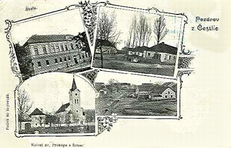 Cestlice pohlednice 1904